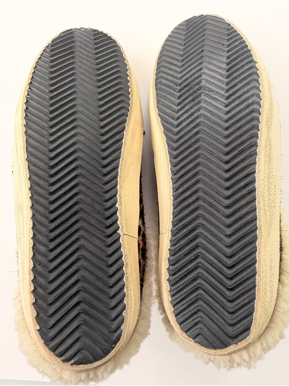 Golden Goose Superstar Sabot Shearling Leopard Calf Hair Sneakers EU 37 US 7 - Picture 10 of 15